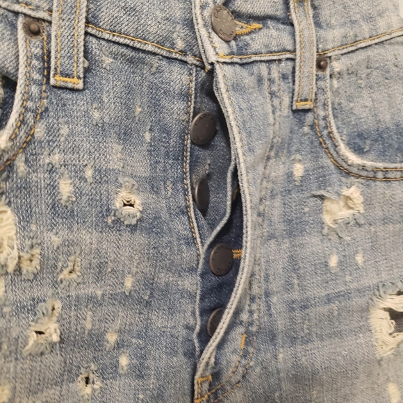 Carmer Denim Titania Bottom Fly High Rise Short Size 26 - Picture 4 of 11